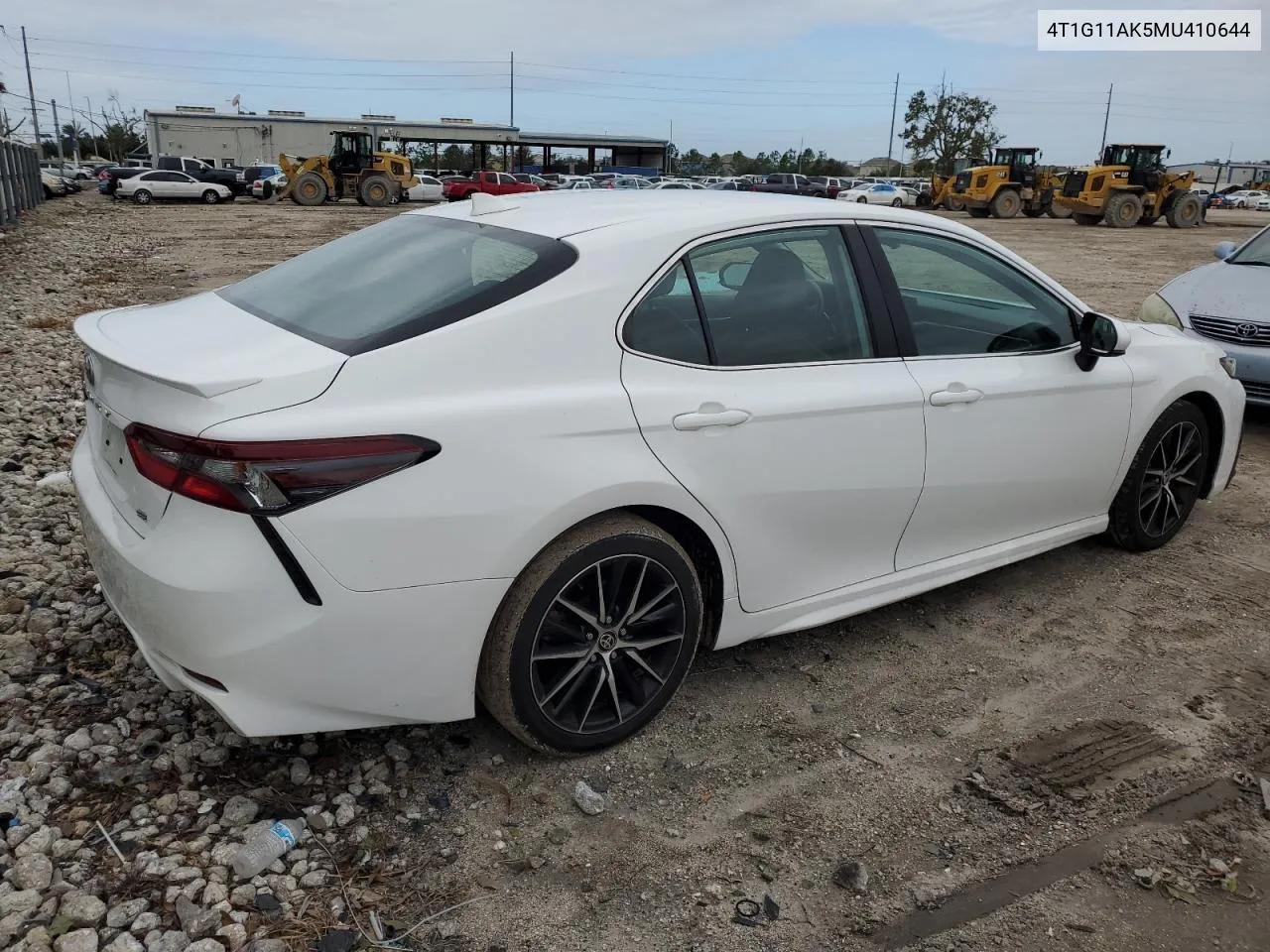 2021 Toyota Camry Se VIN: 4T1G11AK5MU410644 Lot: 75932504