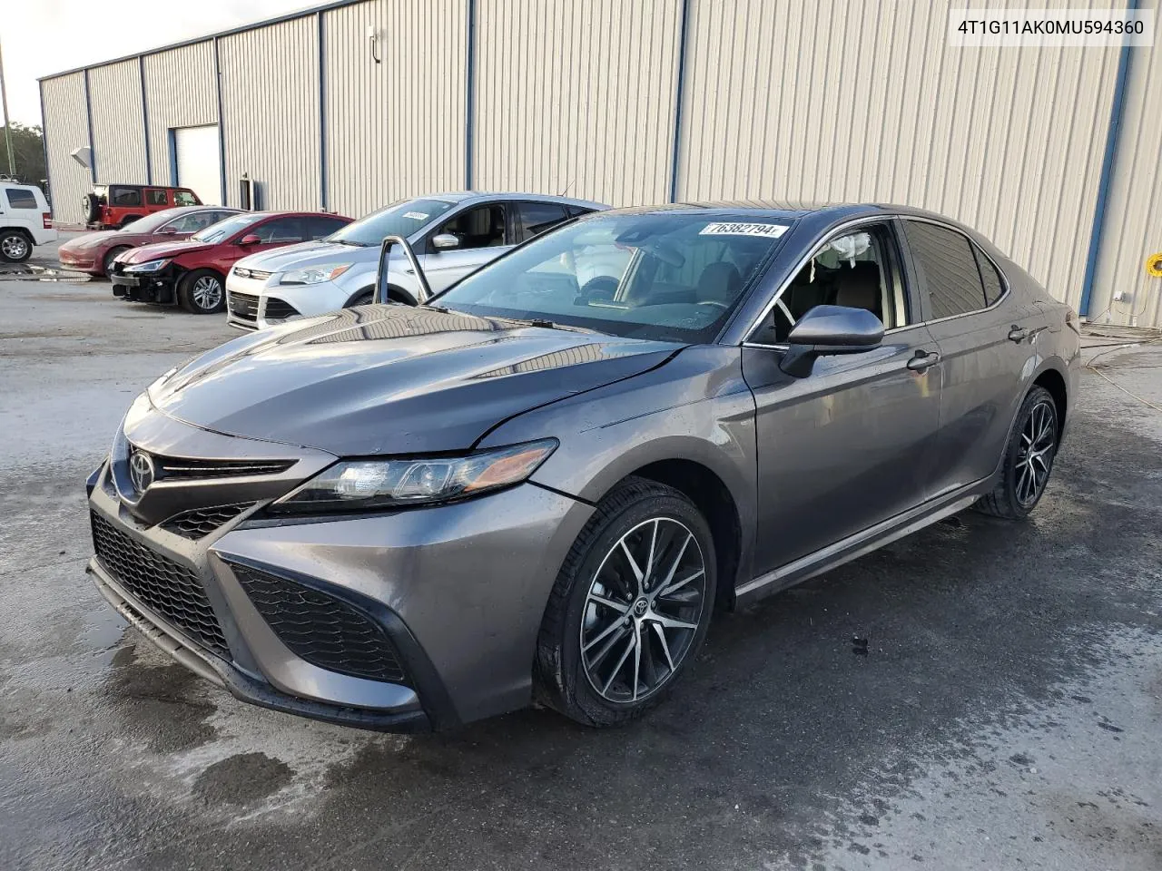 2021 Toyota Camry Se VIN: 4T1G11AK0MU594360 Lot: 76382794