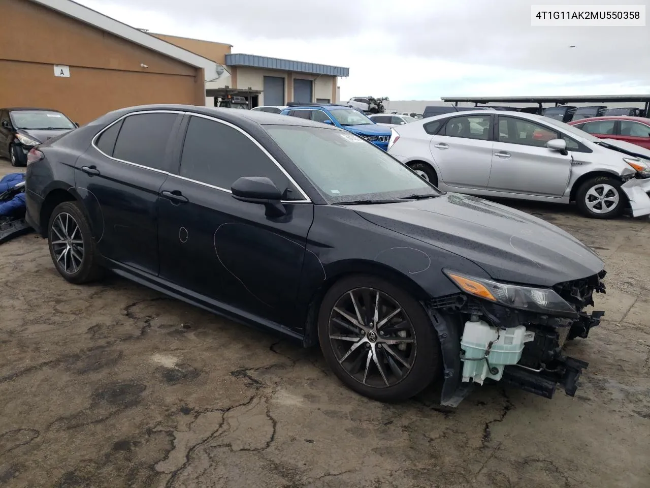 2021 Toyota Camry Se VIN: 4T1G11AK2MU550358 Lot: 76464804