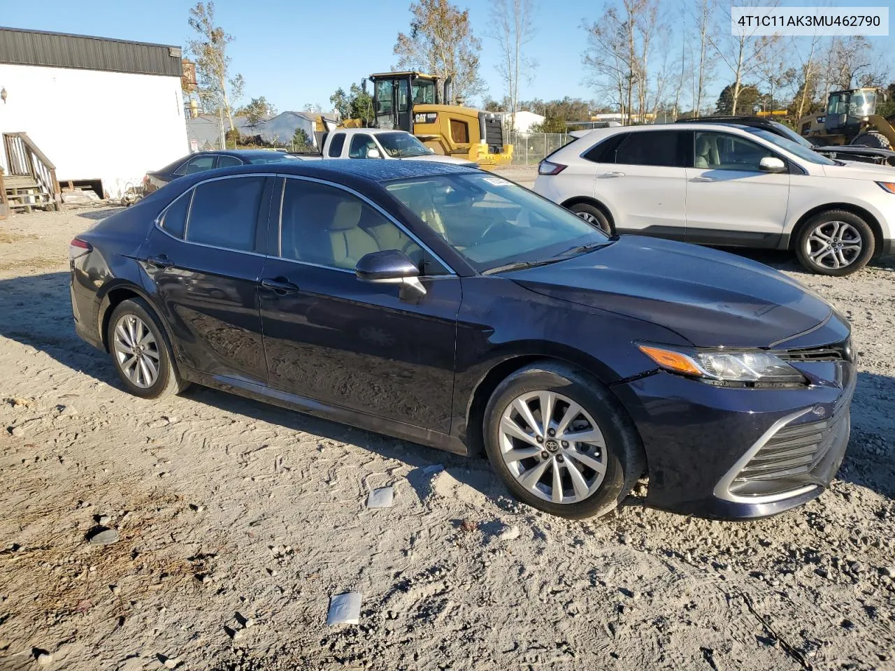 2021 Toyota Camry Le VIN: 4T1C11AK3MU462790 Lot: 76744024