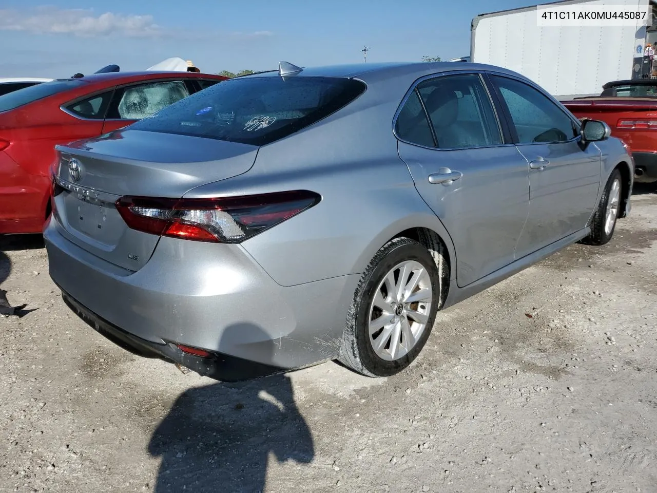 2021 Toyota Camry Le VIN: 4T1C11AK0MU445087 Lot: 77256774