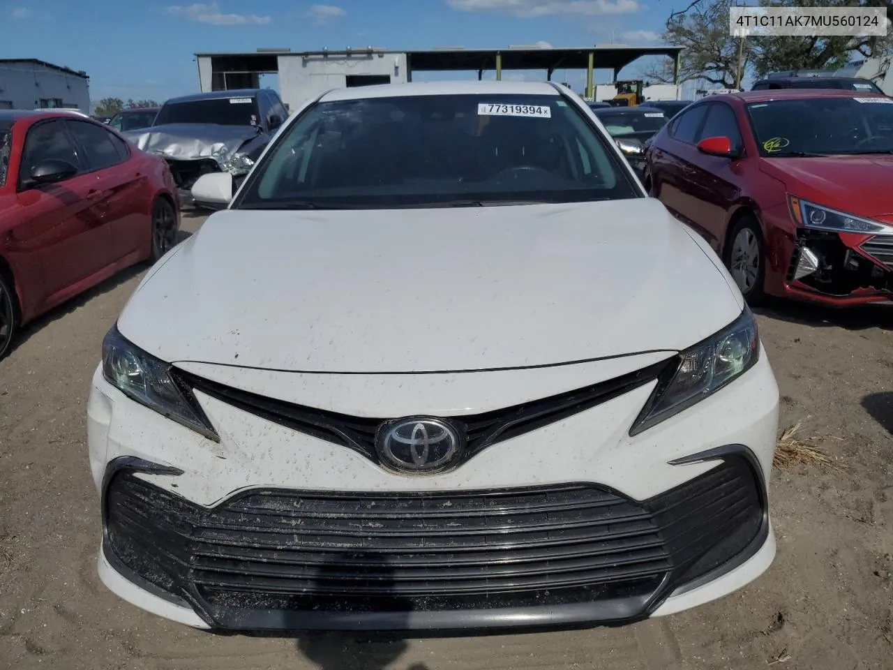 2021 Toyota Camry Le VIN: 4T1C11AK7MU560124 Lot: 77319394