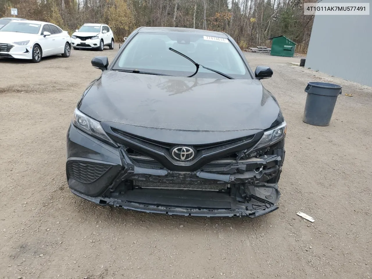 2021 Toyota Camry Se VIN: 4T1G11AK7MU577491 Lot: 77414614