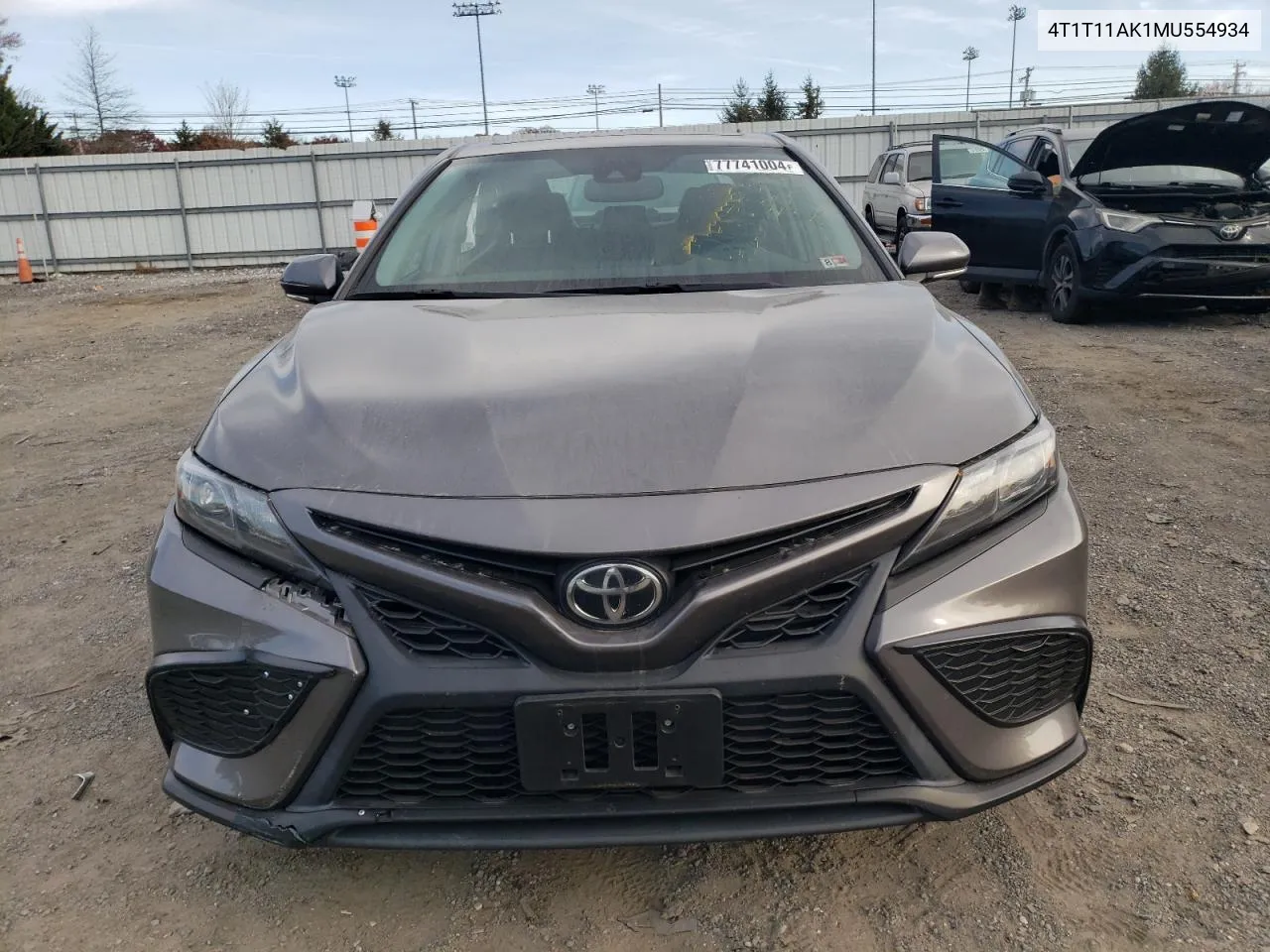 2021 Toyota Camry Se VIN: 4T1T11AK1MU554934 Lot: 77741004