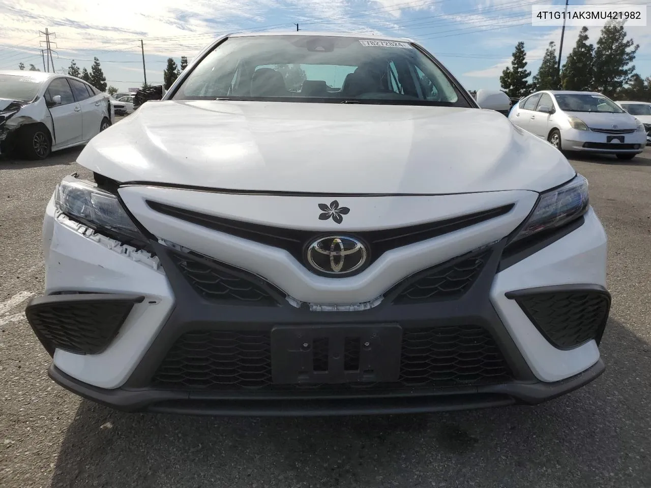 2021 Toyota Camry Se VIN: 4T1G11AK3MU421982 Lot: 78272824