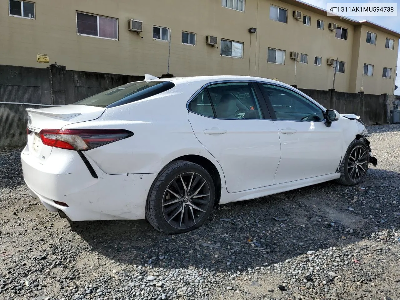 4T1G11AK1MU594738 2021 Toyota Camry Se