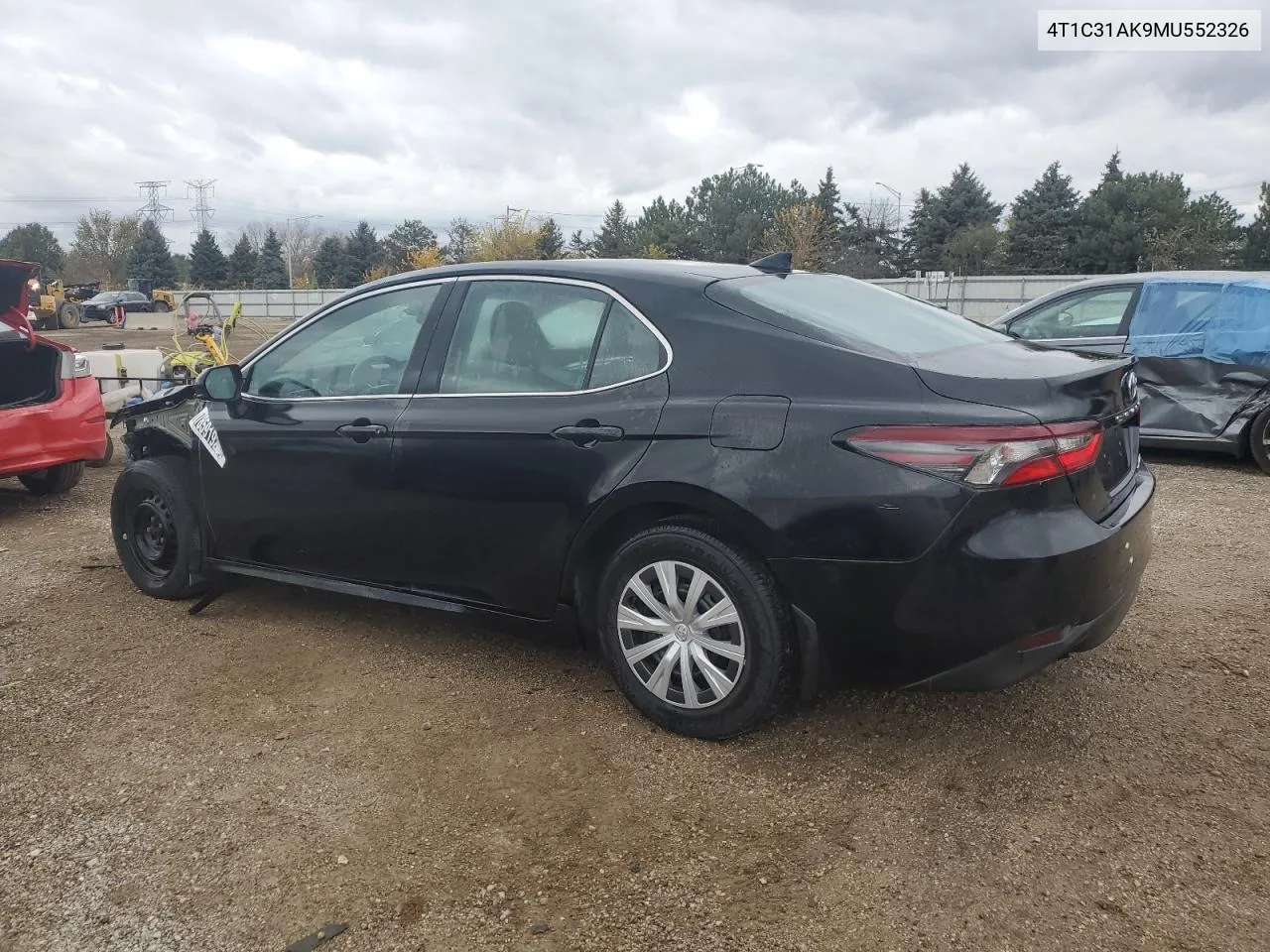 2021 Toyota Camry Le VIN: 4T1C31AK9MU552326 Lot: 78591924