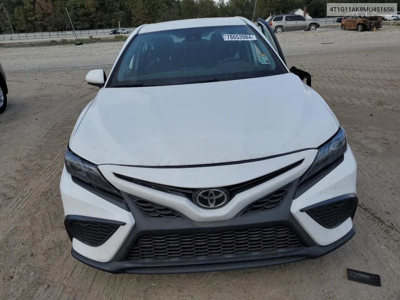 2021 Toyota Camry Se VIN: 4T1G11AK8MU451656 Lot: 78653984