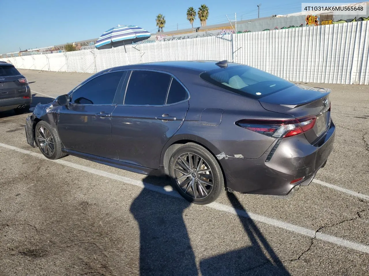 2021 Toyota Camry Se VIN: 4T1G31AK6MU565648 Lot: 79967214