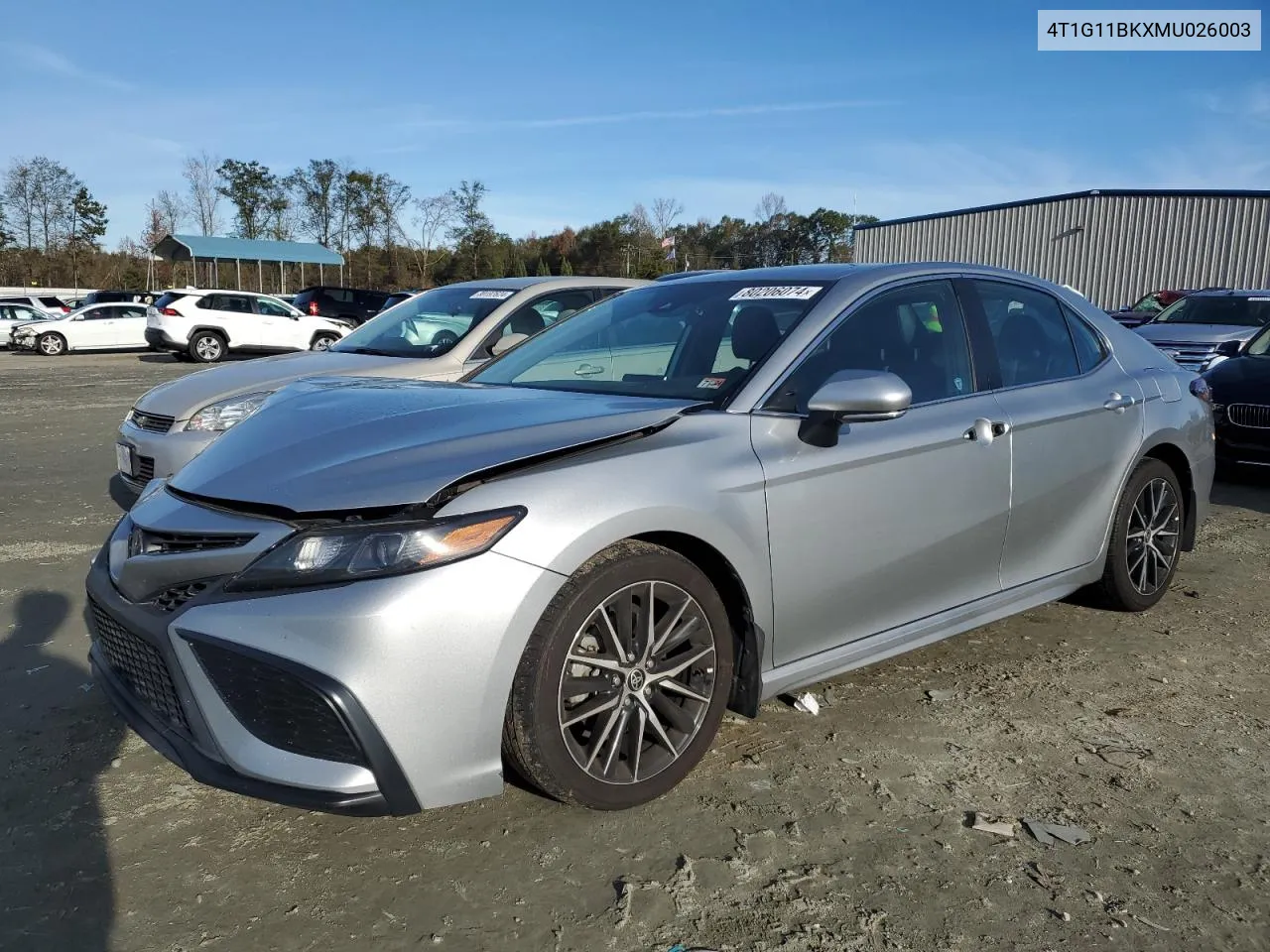 2021 Toyota Camry Se VIN: 4T1G11BKXMU026003 Lot: 80206074