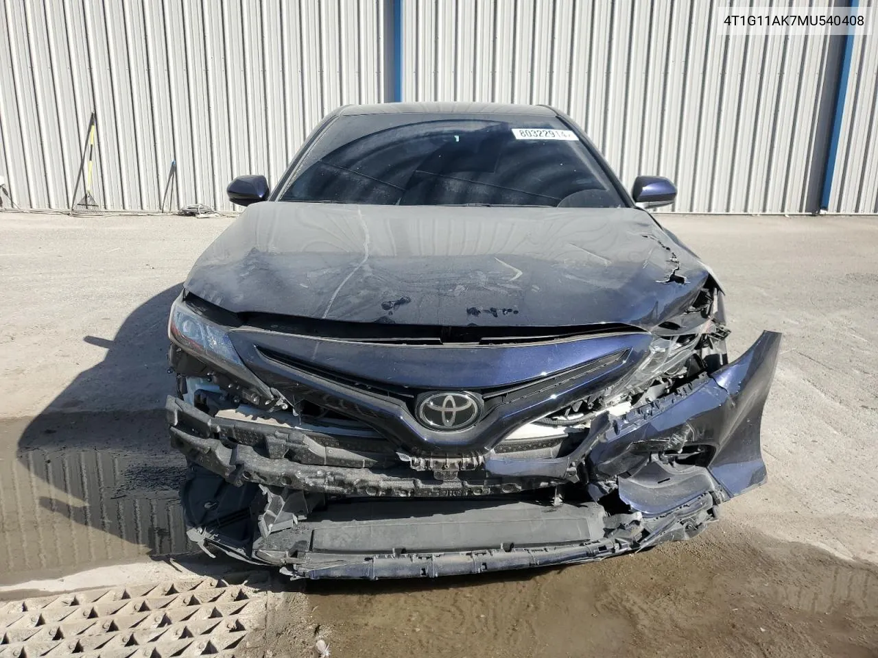 2021 Toyota Camry Se VIN: 4T1G11AK7MU540408 Lot: 80322914