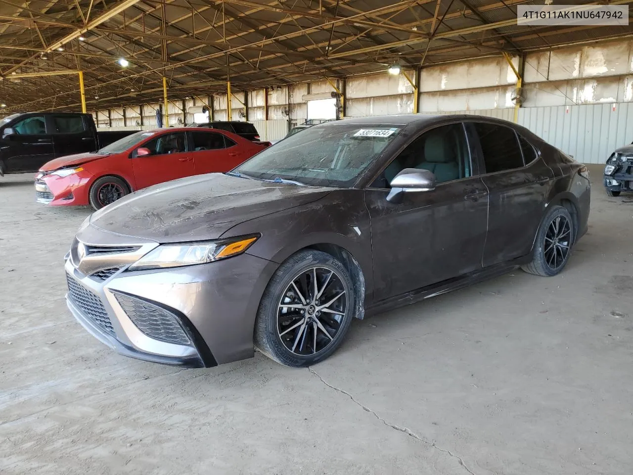 2022 Toyota Camry Se VIN: 4T1G11AK1NU647942 Lot: 53071634