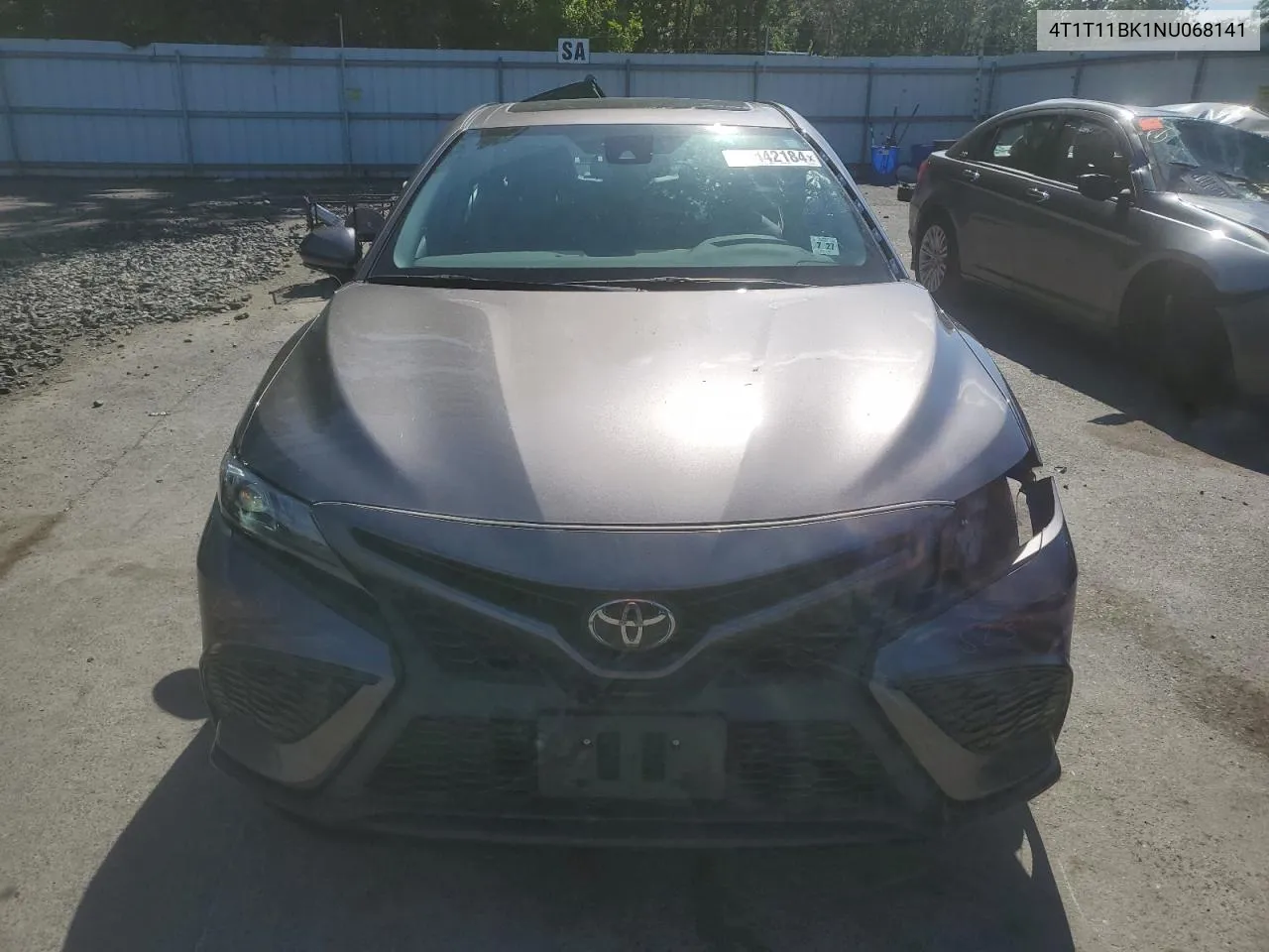 2022 Toyota Camry Se VIN: 4T1T11BK1NU068141 Lot: 59442184