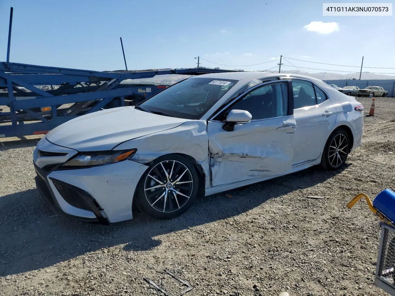 2022 Toyota Camry Se VIN: 4T1G11AK3NU070573 Lot: 60771814