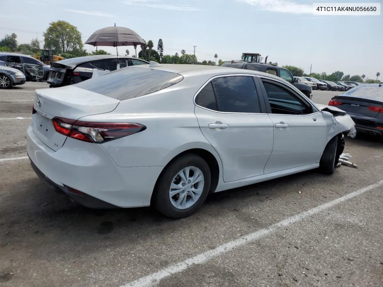 2022 Toyota Camry Le VIN: 4T1C11AK4NU056650 Lot: 61644664