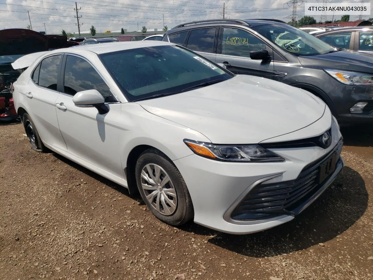 2022 Toyota Camry Le VIN: 4T1C31AK4NU043035 Lot: 62719284