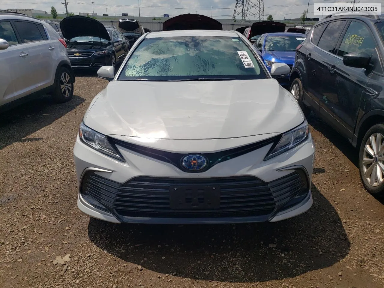 2022 Toyota Camry Le VIN: 4T1C31AK4NU043035 Lot: 62719284