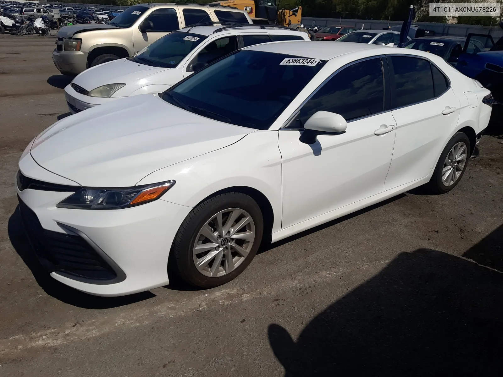 2022 Toyota Camry Le VIN: 4T1C11AK0NU678226 Lot: 63663244