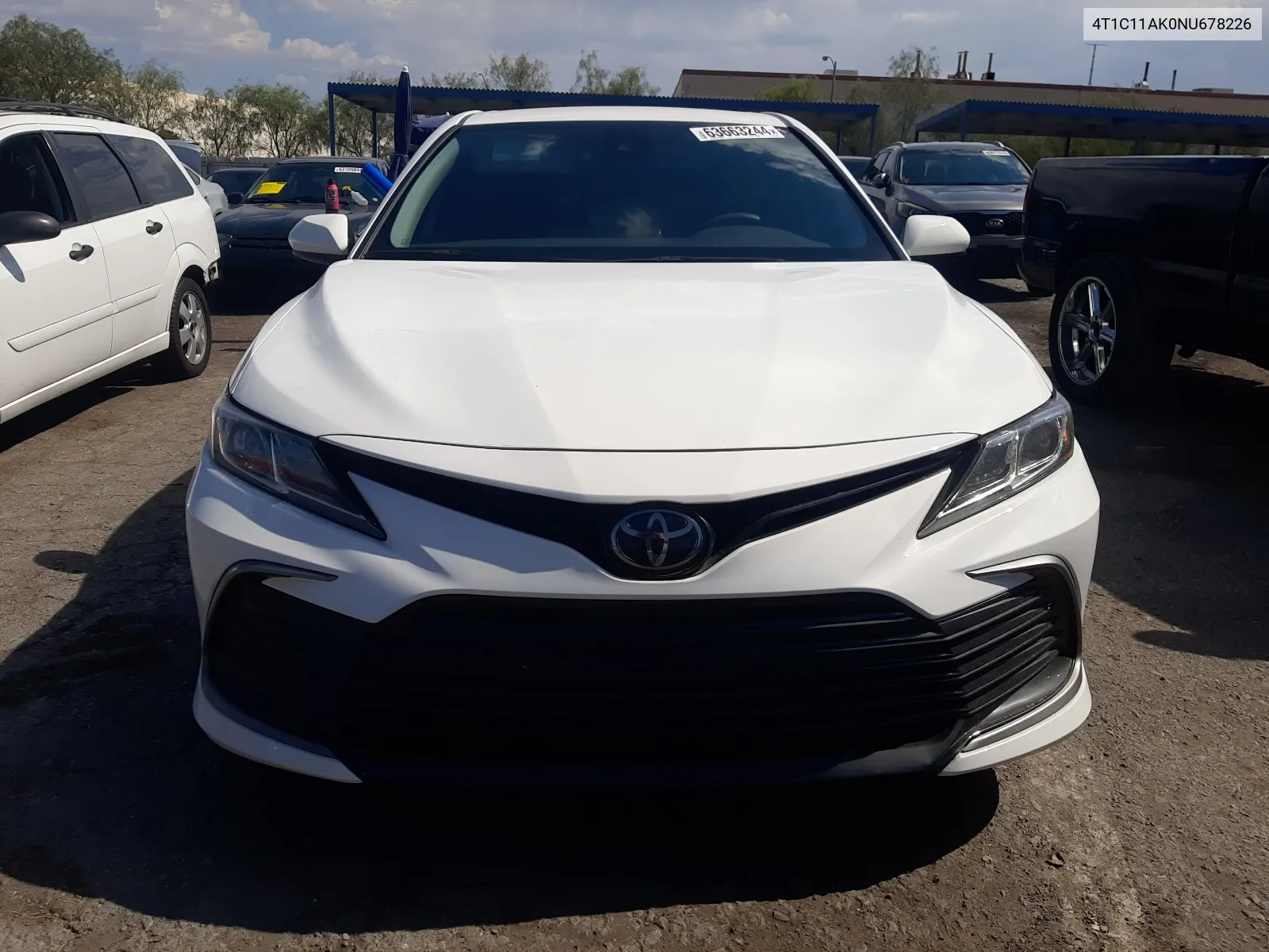 2022 Toyota Camry Le VIN: 4T1C11AK0NU678226 Lot: 63663244