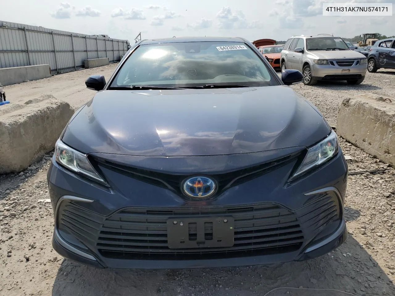 2022 Toyota Camry Le VIN: 4T1H31AK7NU574171 Lot: 64238914