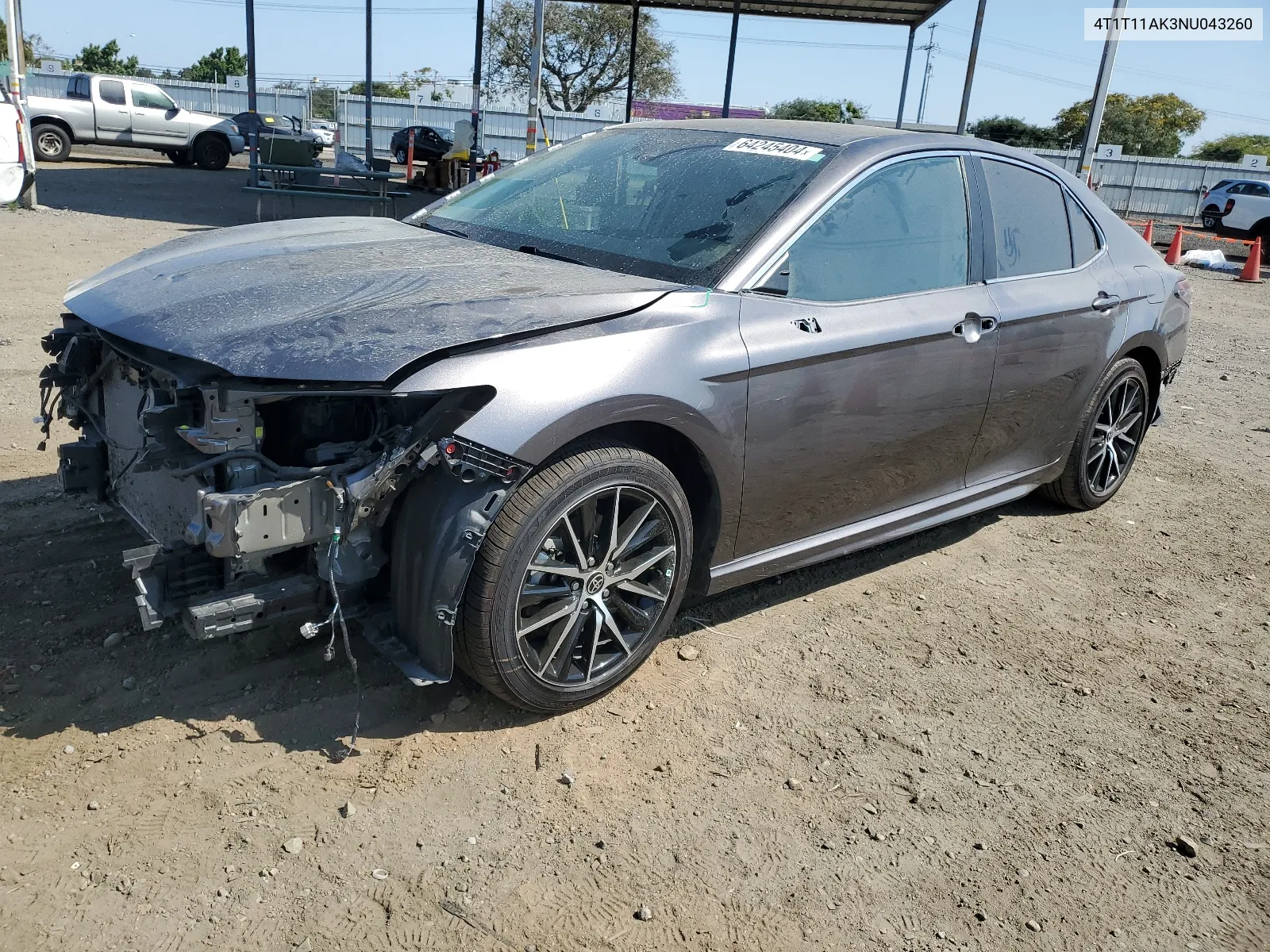 2022 Toyota Camry Se VIN: 4T1T11AK3NU043260 Lot: 64245404