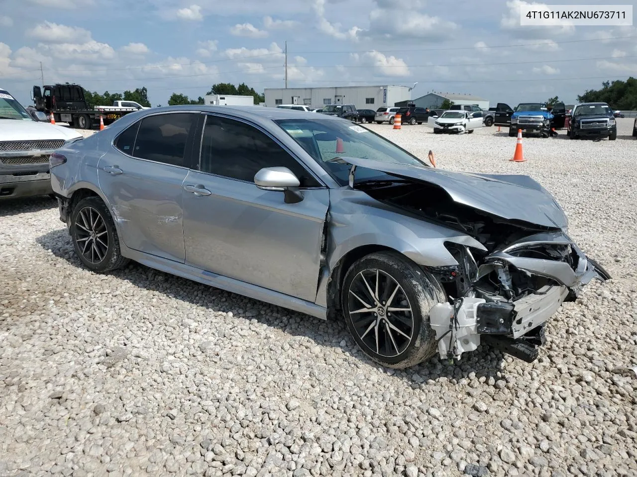 2022 Toyota Camry Se VIN: 4T1G11AK2NU673711 Lot: 64606164