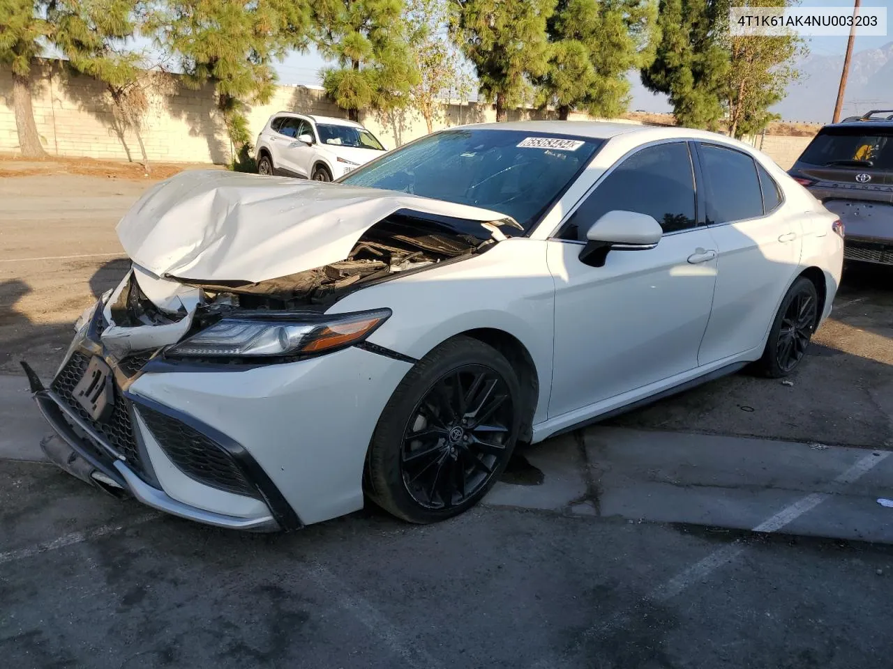 2022 Toyota Camry Xse VIN: 4T1K61AK4NU003203 Lot: 65363434