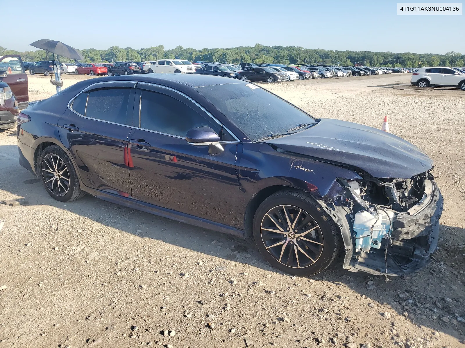 4T1G11AK3NU004136 2022 Toyota Camry Se