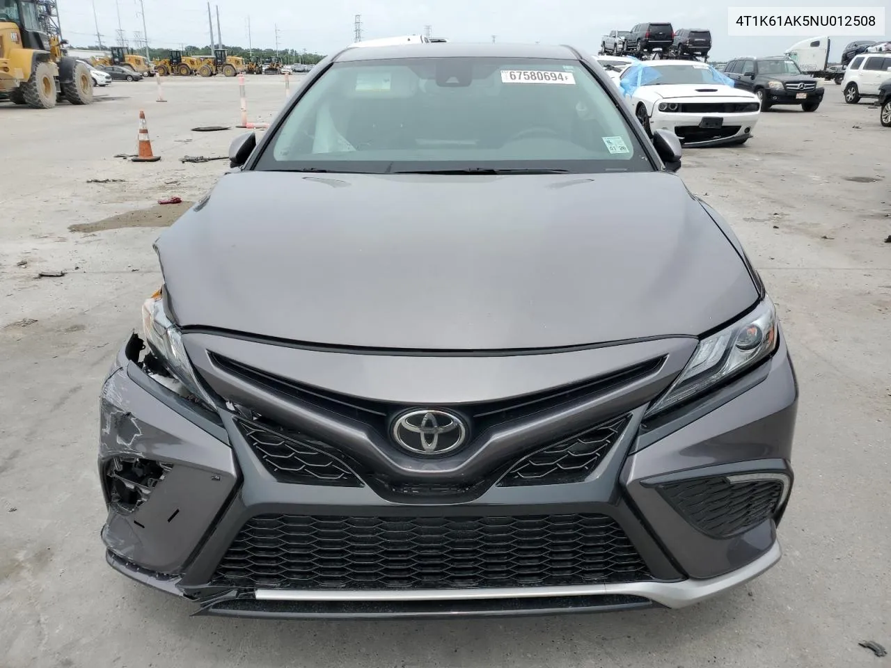 2022 Toyota Camry Xse VIN: 4T1K61AK5NU012508 Lot: 67580694