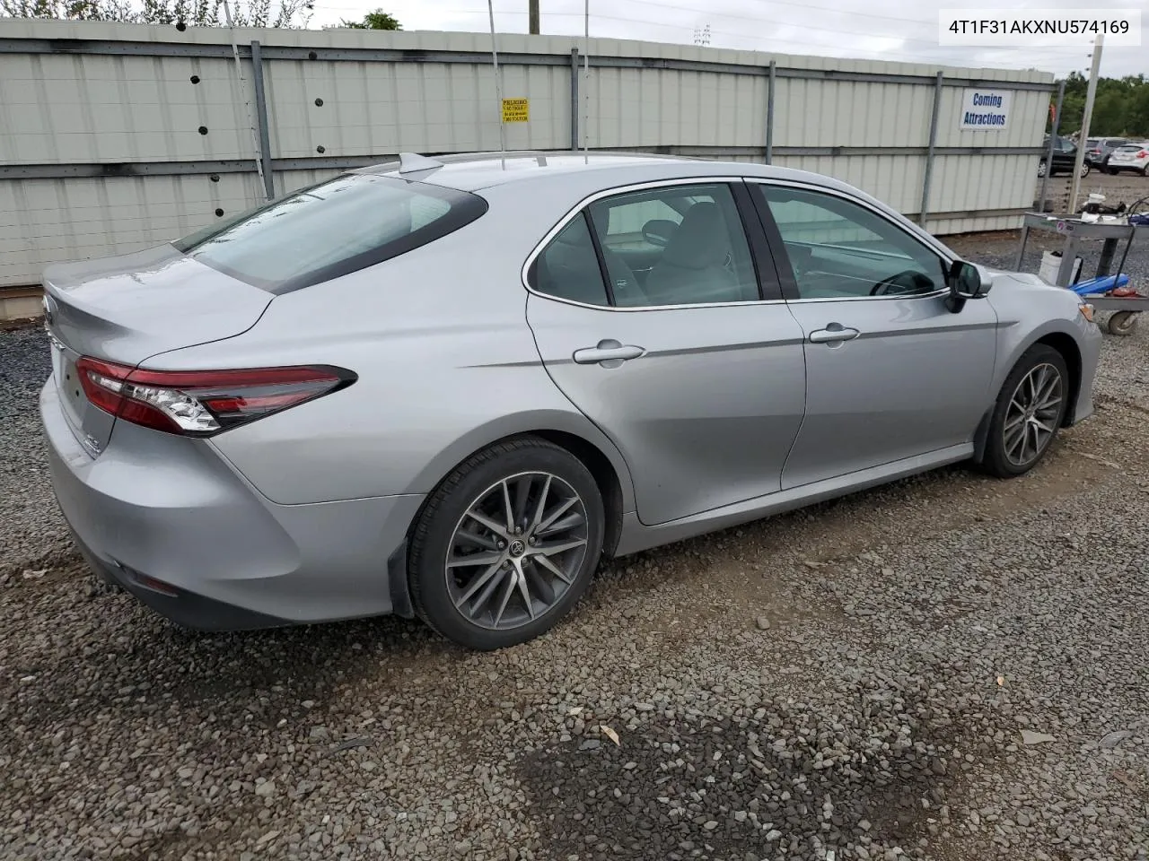 4T1F31AKXNU574169 2022 Toyota Camry Xle