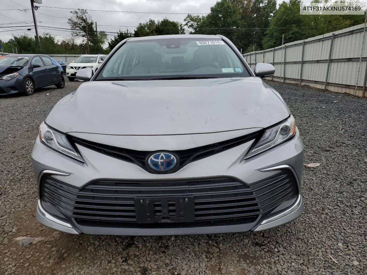 4T1F31AKXNU574169 2022 Toyota Camry Xle