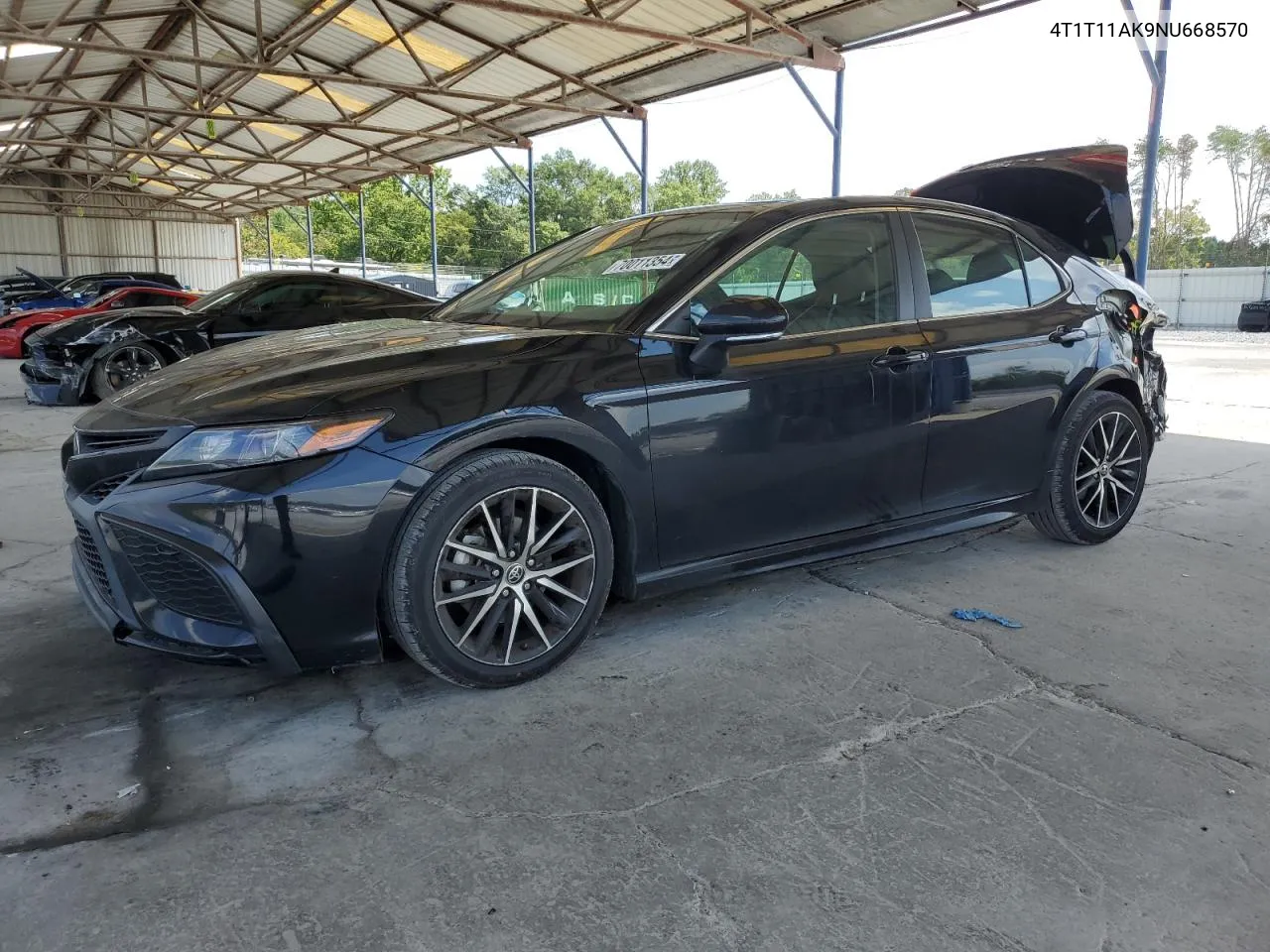 2022 Toyota Camry Se VIN: 4T1T11AK9NU668570 Lot: 70011354