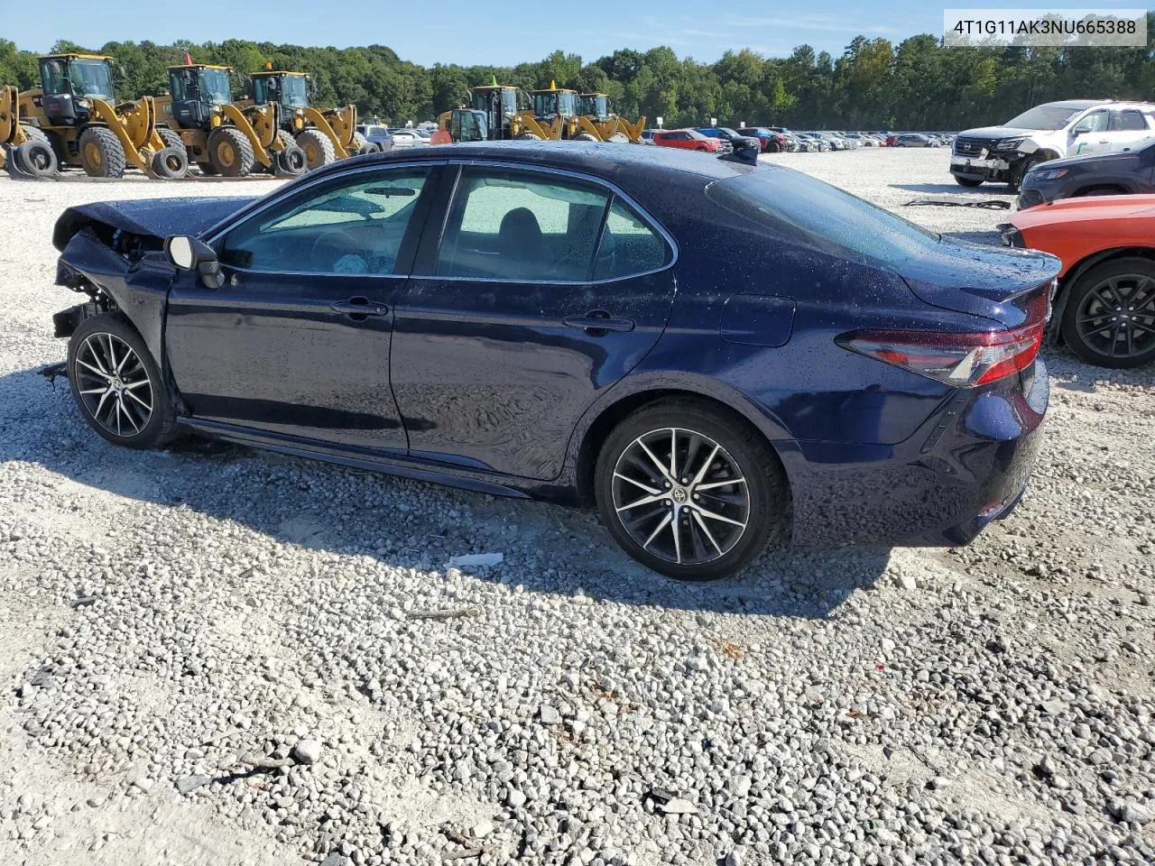 4T1G11AK3NU665388 2022 Toyota Camry Se