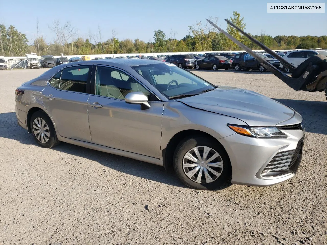 2022 Toyota Camry Le VIN: 4T1C31AK0NU582266 Lot: 70979234