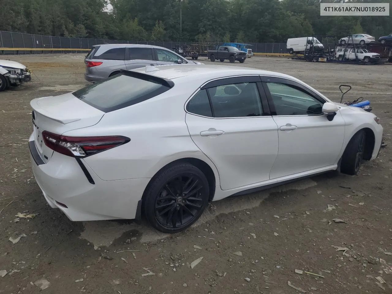 2022 Toyota Camry Xse VIN: 4T1K61AK7NU018925 Lot: 71231434