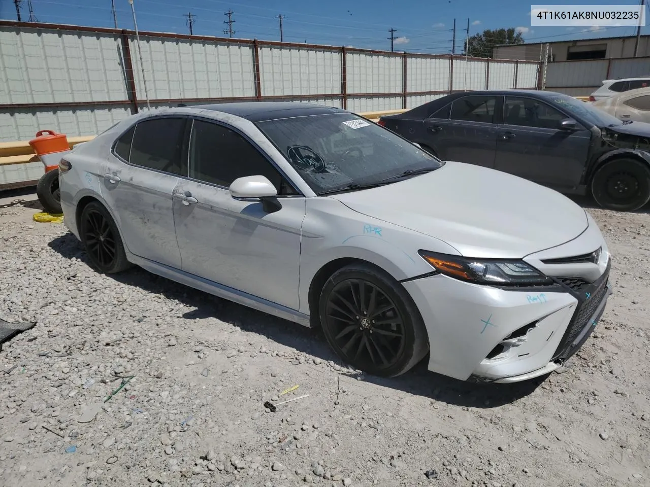 2022 Toyota Camry Xse VIN: 4T1K61AK8NU032235 Lot: 71313444