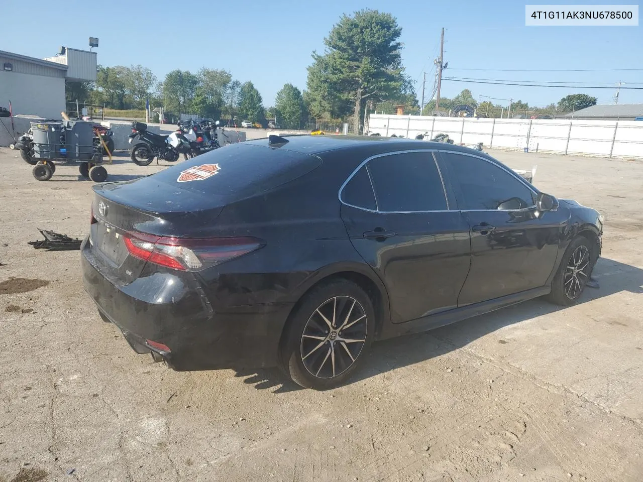 4T1G11AK3NU678500 2022 Toyota Camry Se