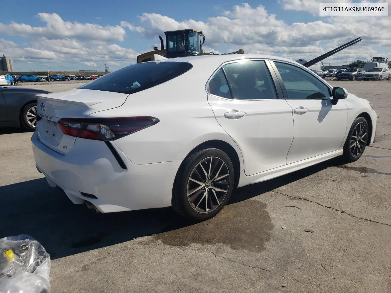 2022 Toyota Camry Se VIN: 4T1G11AK9NU669266 Lot: 71536494