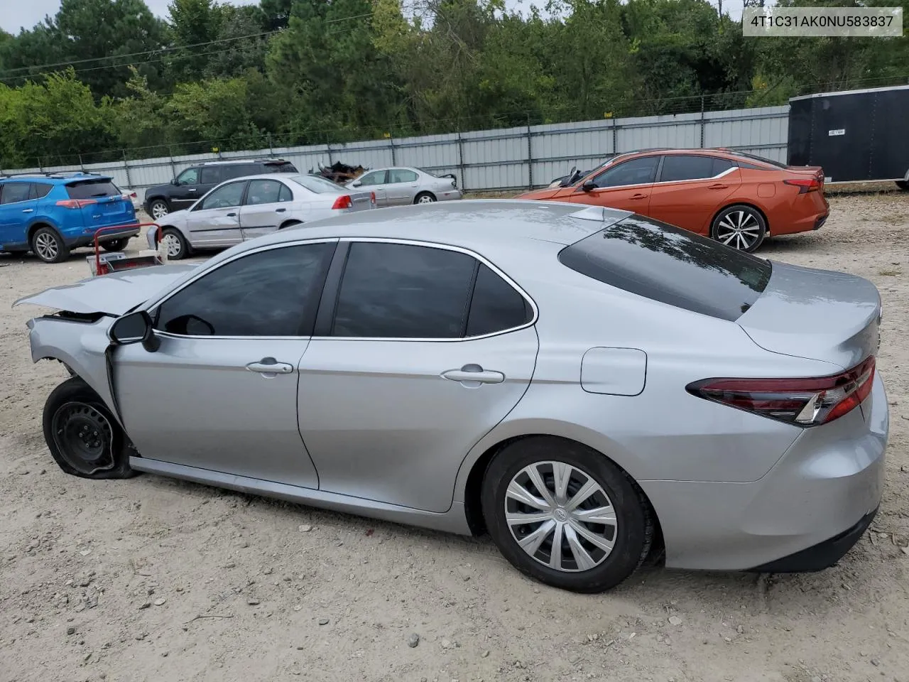 2022 Toyota Camry Le VIN: 4T1C31AK0NU583837 Lot: 71540574