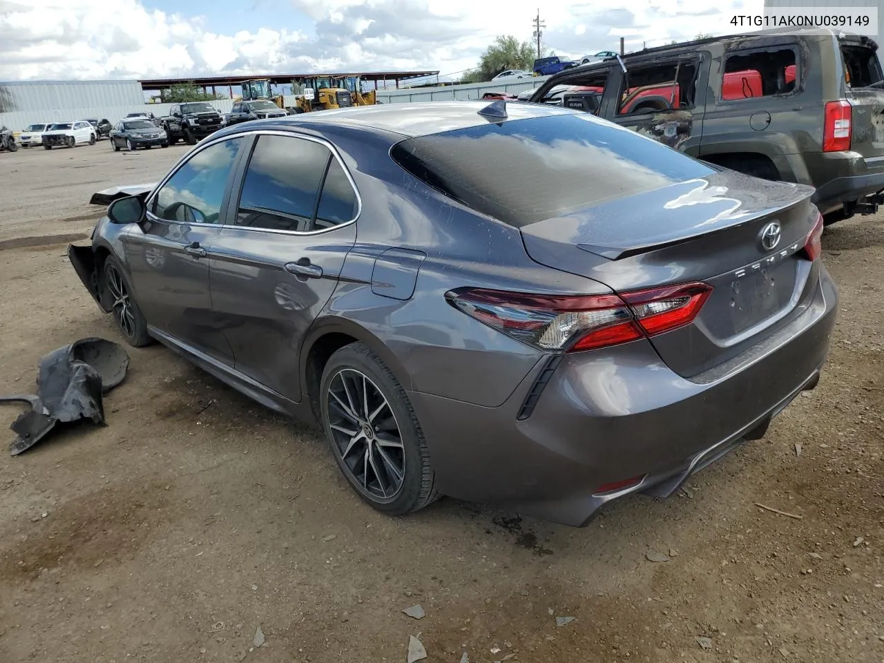 2022 Toyota Camry Se VIN: 4T1G11AK0NU039149 Lot: 71893564