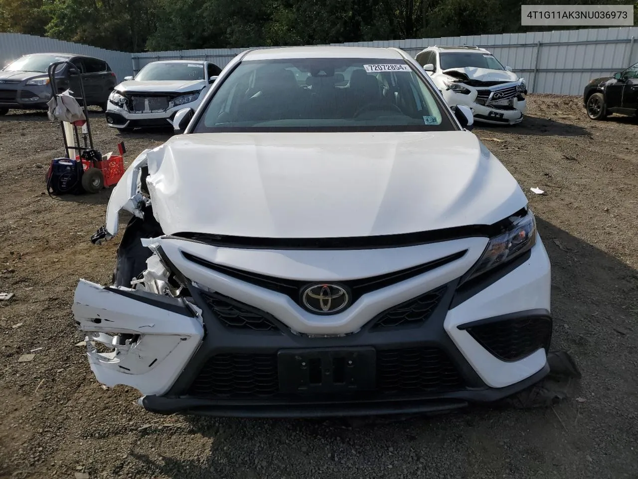 2022 Toyota Camry Se VIN: 4T1G11AK3NU036973 Lot: 72072854