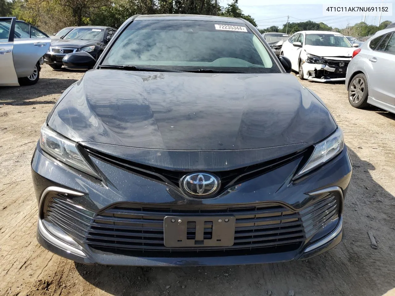 2022 Toyota Camry Le VIN: 4T1C11AK7NU691152 Lot: 72235344