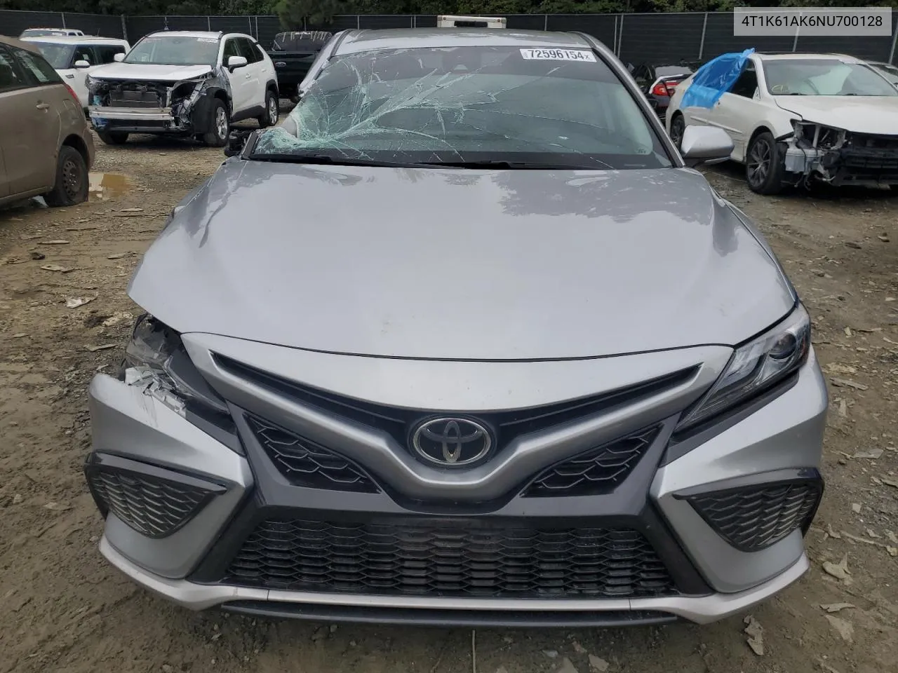 2022 Toyota Camry Xse VIN: 4T1K61AK6NU700128 Lot: 72596154