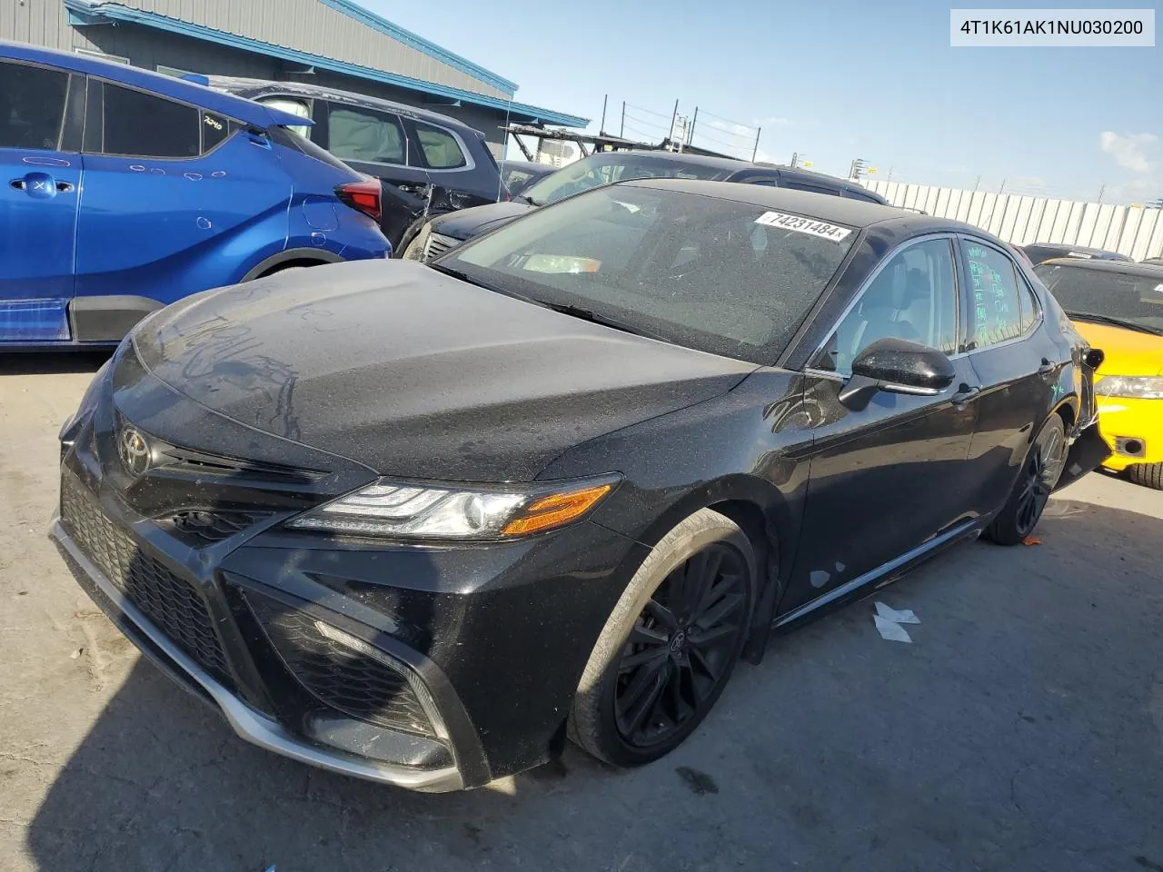 2022 Toyota Camry Xse VIN: 4T1K61AK1NU030200 Lot: 74231484