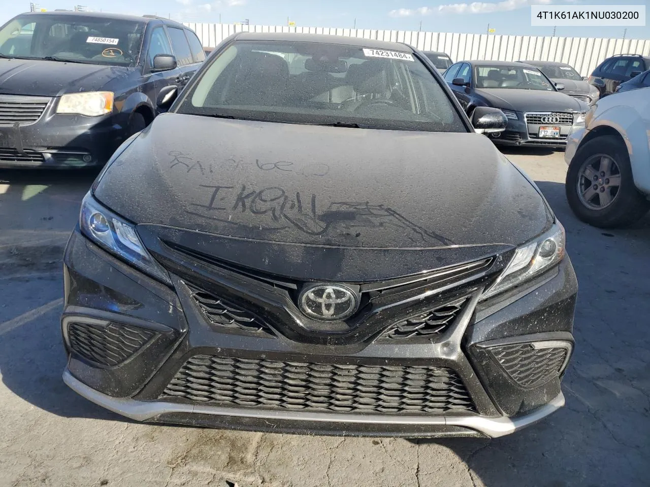 2022 Toyota Camry Xse VIN: 4T1K61AK1NU030200 Lot: 74231484