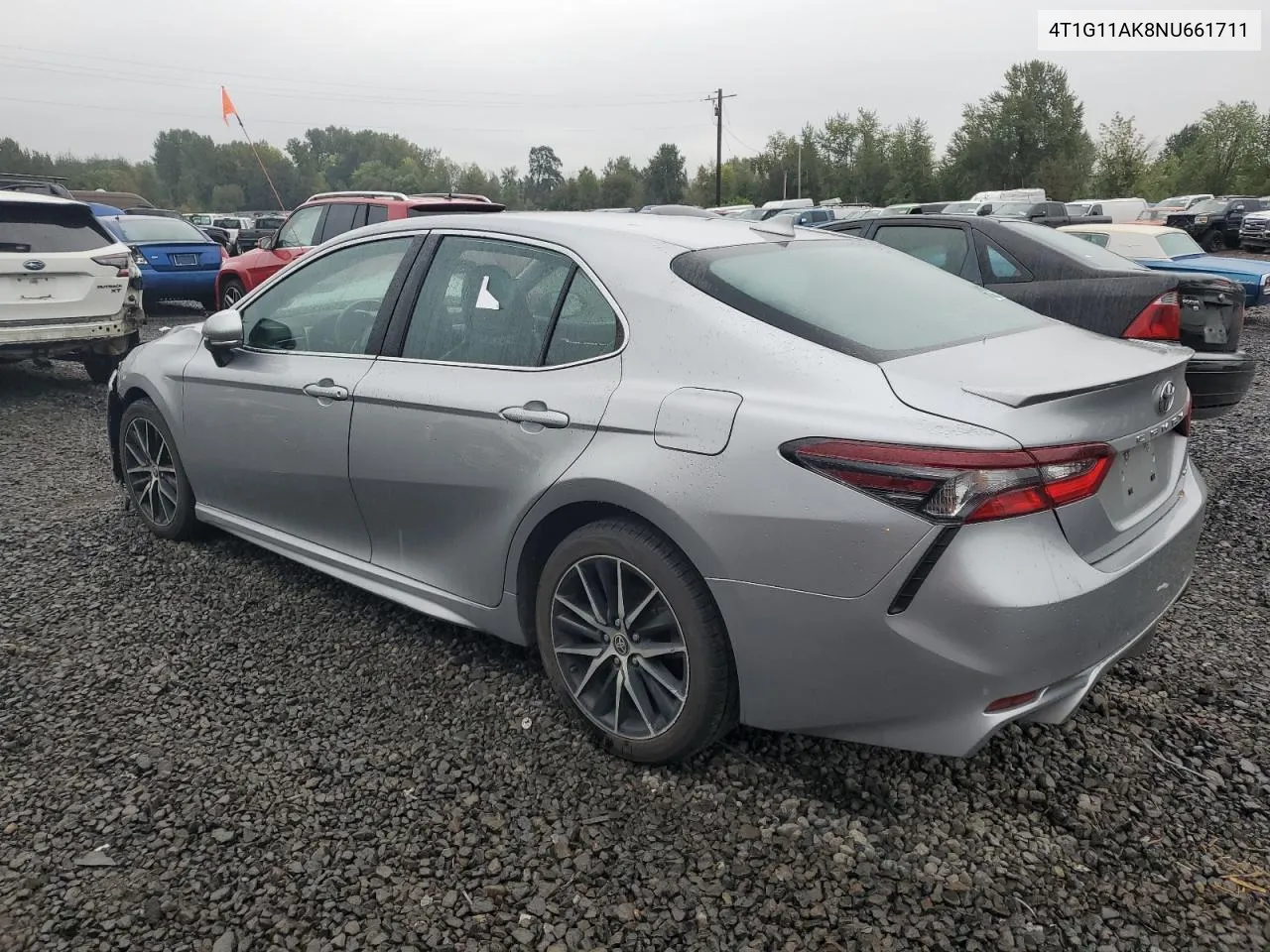 2022 Toyota Camry Se VIN: 4T1G11AK8NU661711 Lot: 74758294