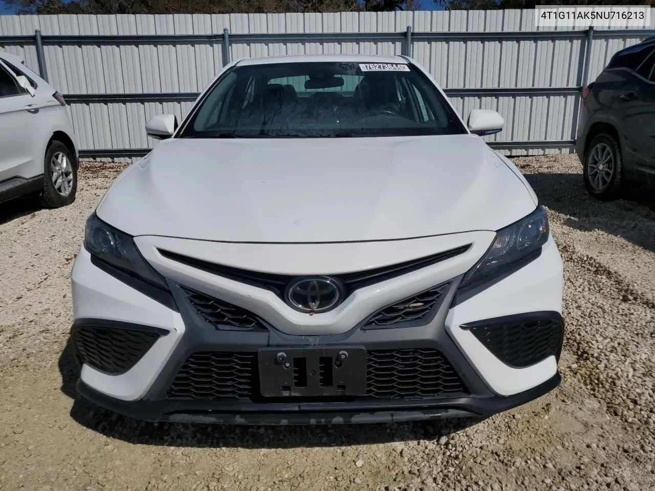 2022 Toyota Camry Se VIN: 4T1G11AK5NU716213 Lot: 76273644