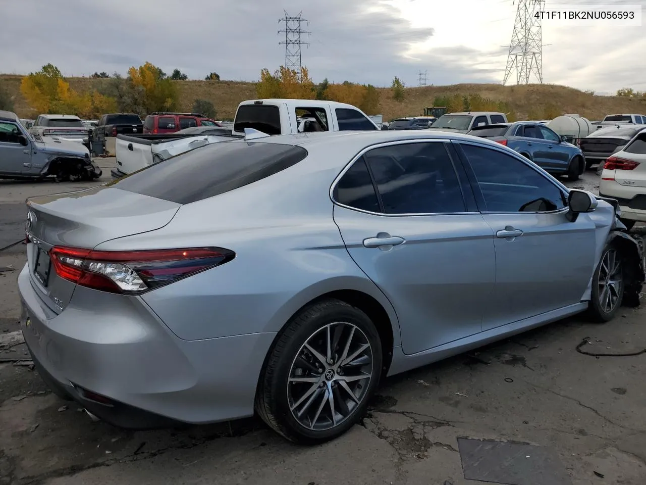 2022 Toyota Camry Xle VIN: 4T1F11BK2NU056593 Lot: 76541444