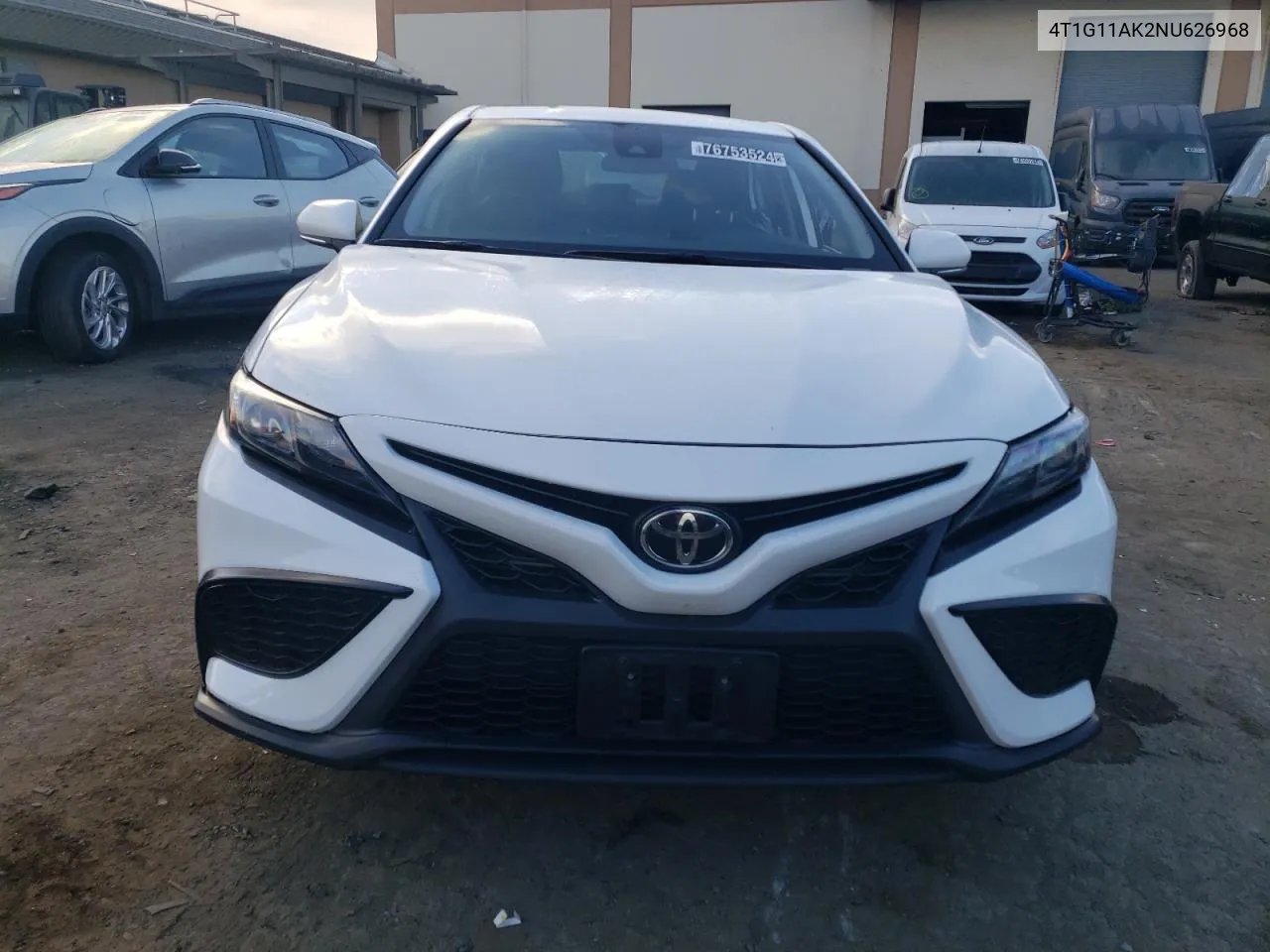 2022 Toyota Camry Se VIN: 4T1G11AK2NU626968 Lot: 76753524