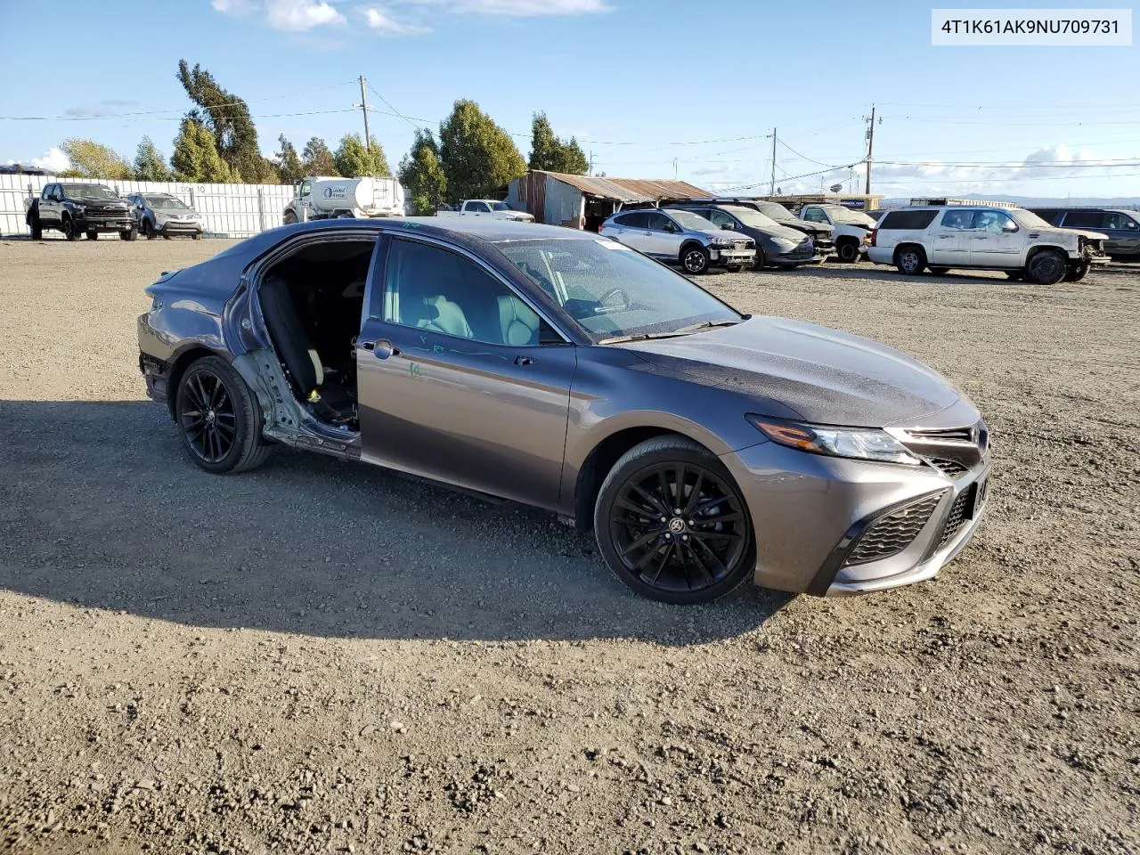 2022 Toyota Camry Xse VIN: 4T1K61AK9NU709731 Lot: 77313794